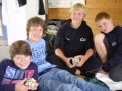 Luis Kuper, Marcel Theusner, Timo Gerigk und Jan Lorek mit den Zauberwürfeln.