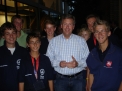 Von links: Dennis Timm, Trainer Ulrich Stallkamp, Steuermann Marius Bartke, Lukas Hafer, Christian Wulff, Vincent Vallo und Tim Eichmeyer.