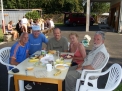 Das Leitungsteam beim Frühstück in Karlstadt.